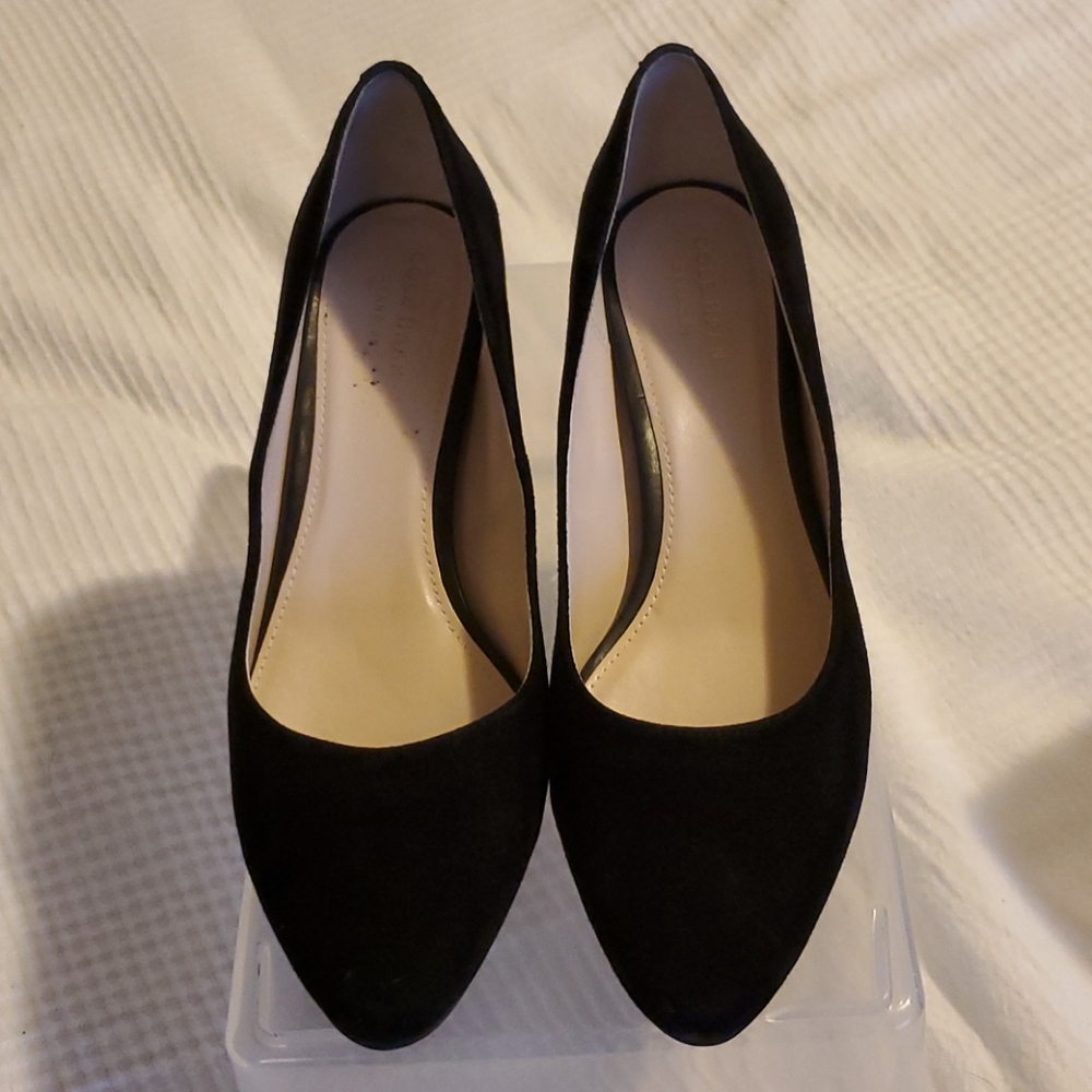 Black Suede Cole Haan Pumps